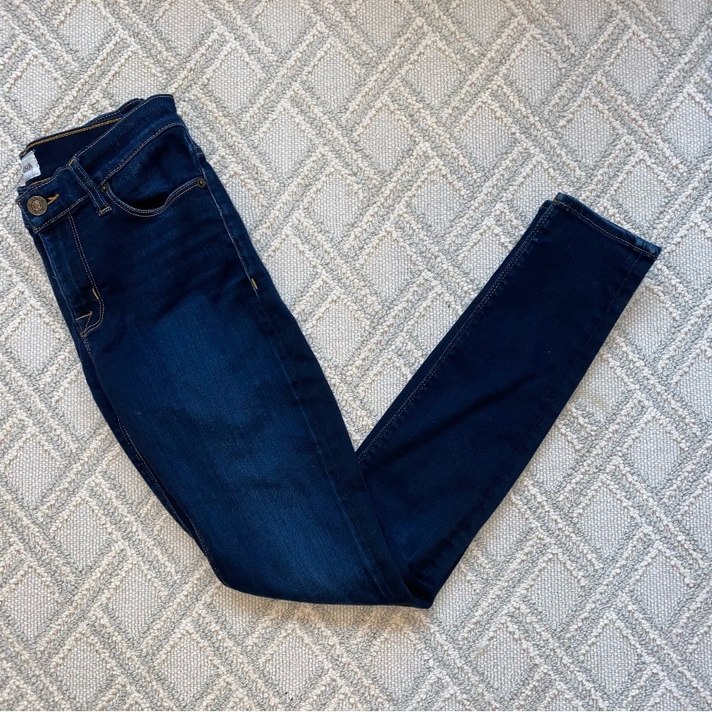 Hudson Nico Mid-Rise Super Skinny dark blue jeans size 26 2 GREAT CONDITION